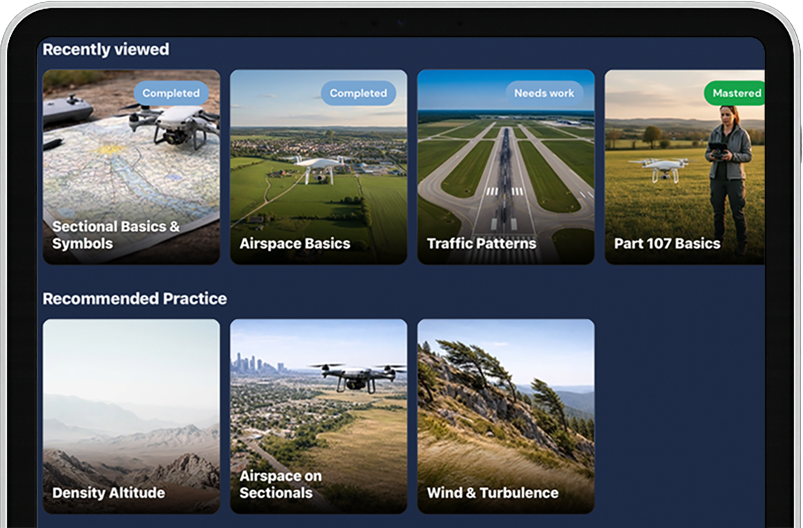 FAA 107 Prep on iPad screenshot