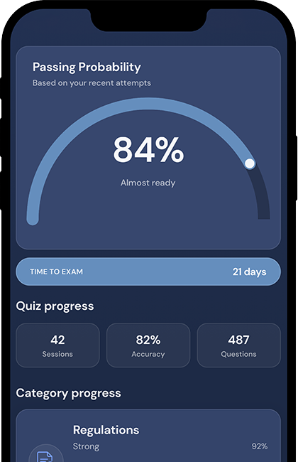 FAA Part 107 progress tracking screenshot