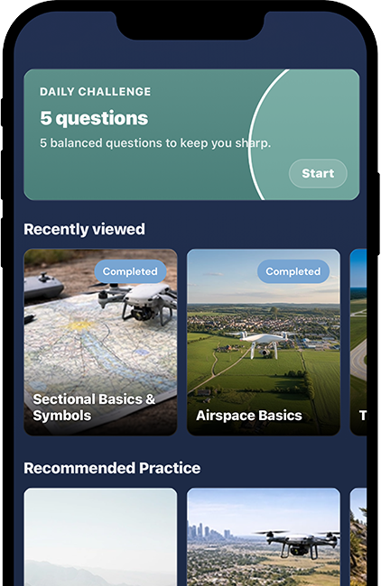 FAA Part 107 weak-area practice screenshot